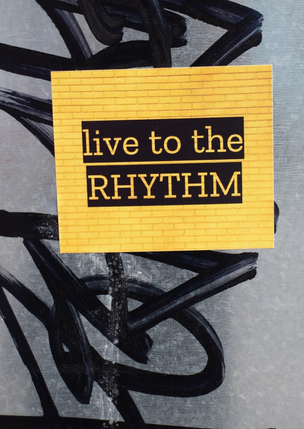 postcard Live to the rhythm