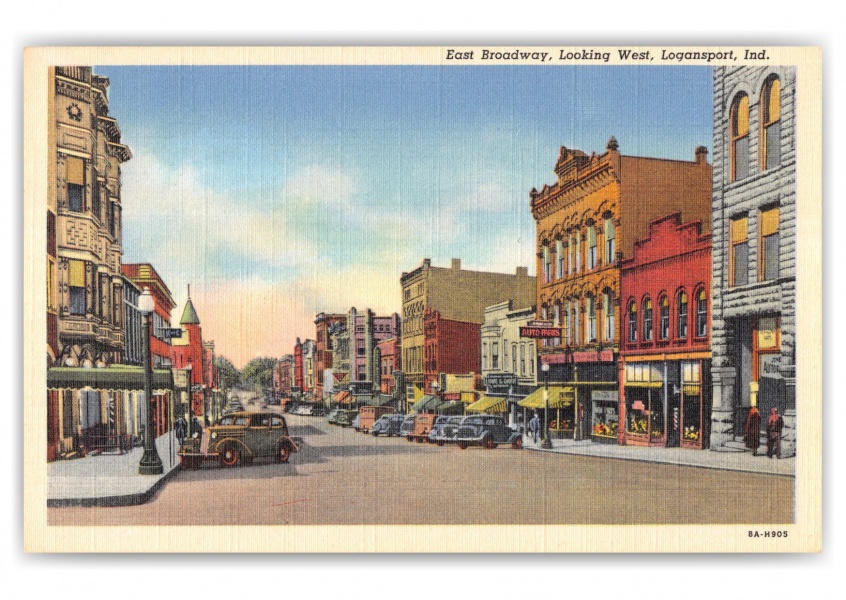 Logansport, Indiana, East Broadway looking west