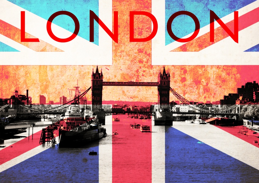 london tower bridge postcard