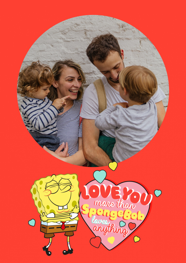 Love You More Than Spongebob Loves Anything Spongebob Liebeskarten Spruche Echte Postkarten Online Versenden