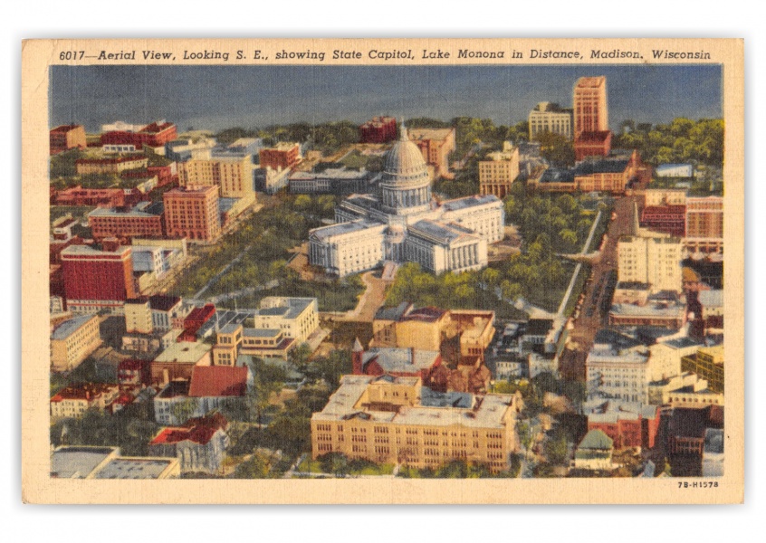 Madison, Wisconsin, aerial view