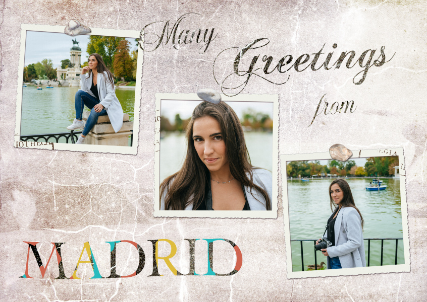 Many greetings from Madrid