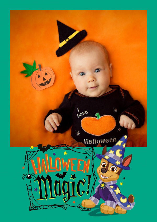 PAW Patrol Halloween Postkarte Magic