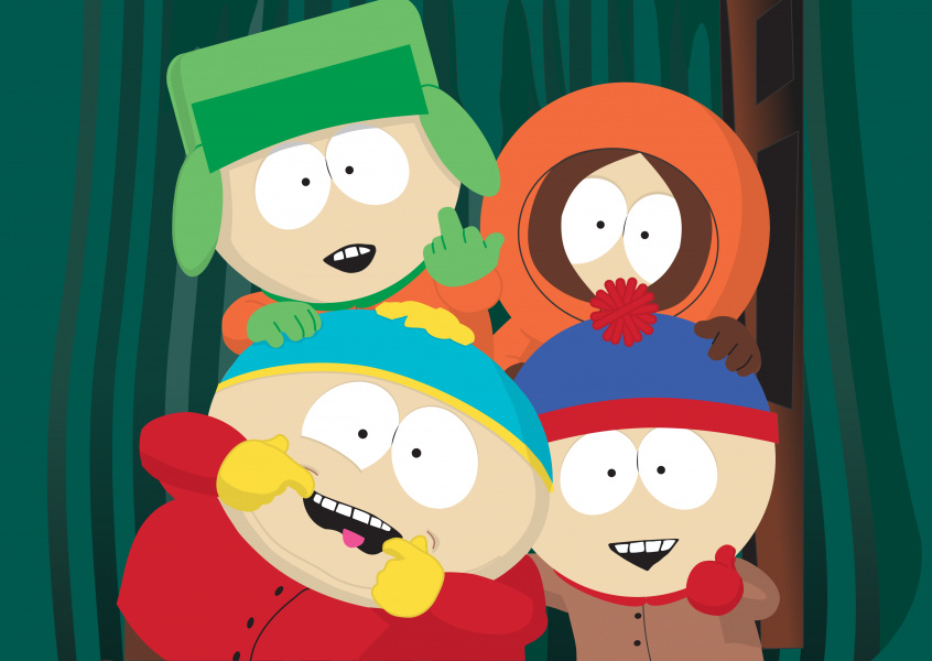 SOUTH PARK Main characters silly faces