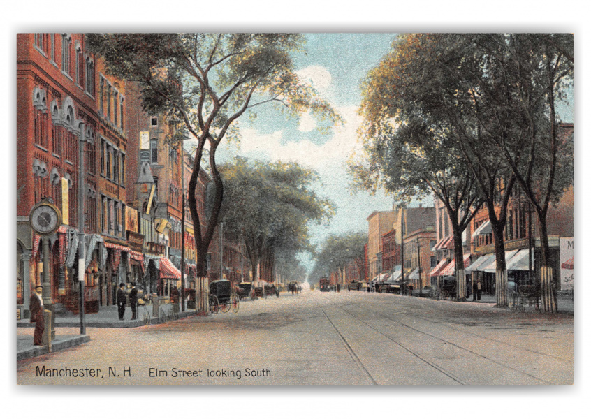 Manchester, New Hampshire, Elm Street looking South