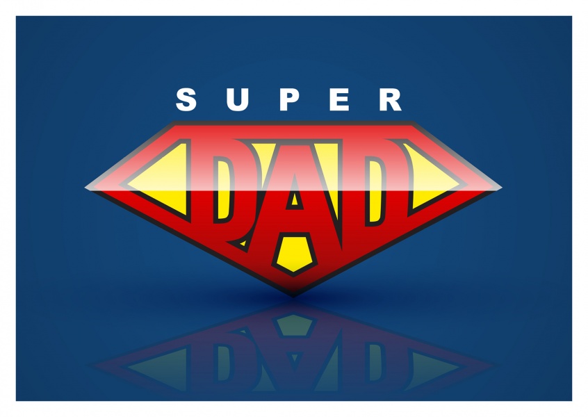 Super Dad zum Vatertag in Superman Optik