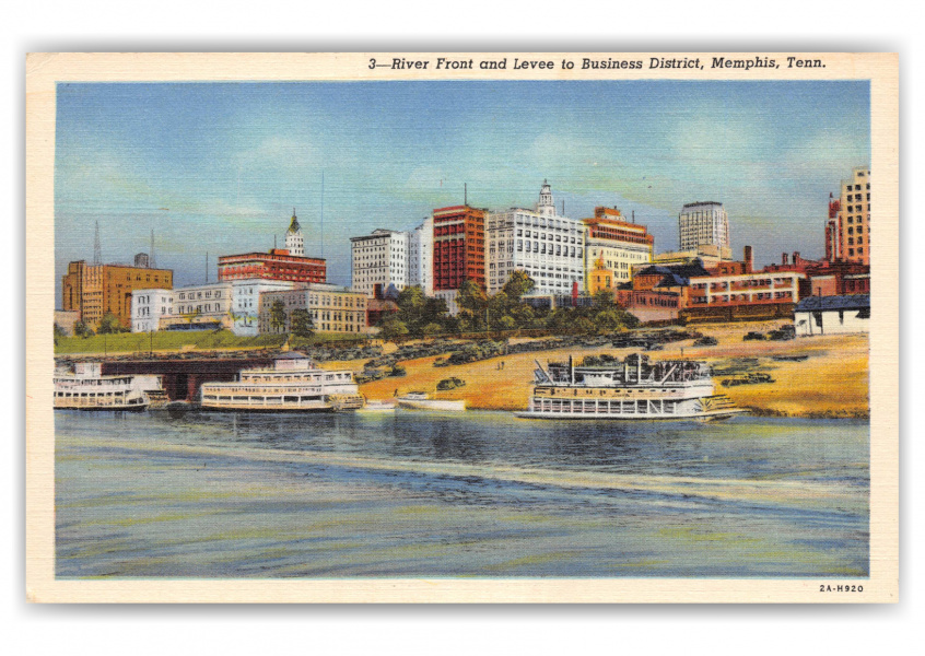 Memphis, Tennessee, River Front and Levee