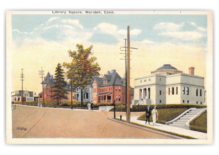 Meriden, Connecticut, Library Square