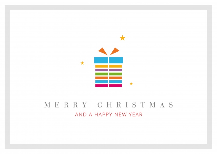 Meridiano de Diseño Feliz Navidad y un Feliz Año Nuevo regalo