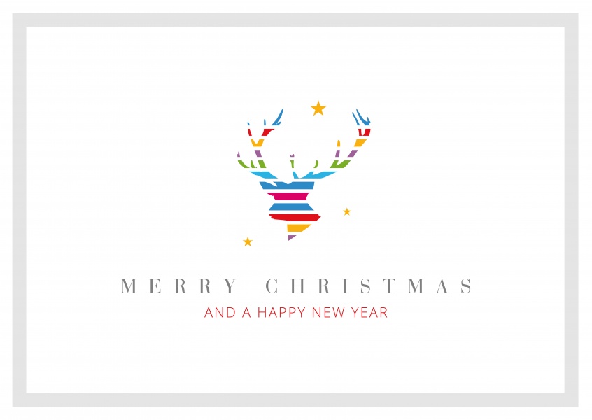 Meridiano de Design Feliz Natal & um Feliz Ano Novo veado