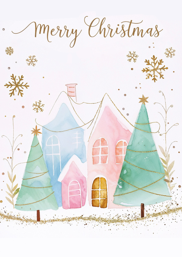 greeting card Merry Christmas