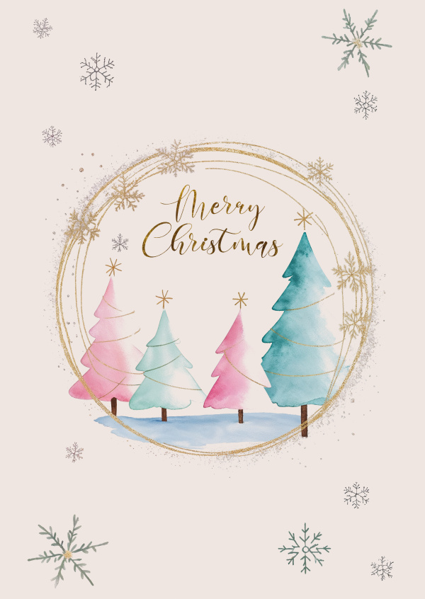 greeting card Merry Christmas