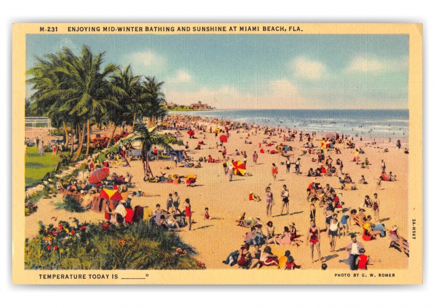 Postcard - It's Great to be in Miami! - Miami, Florida