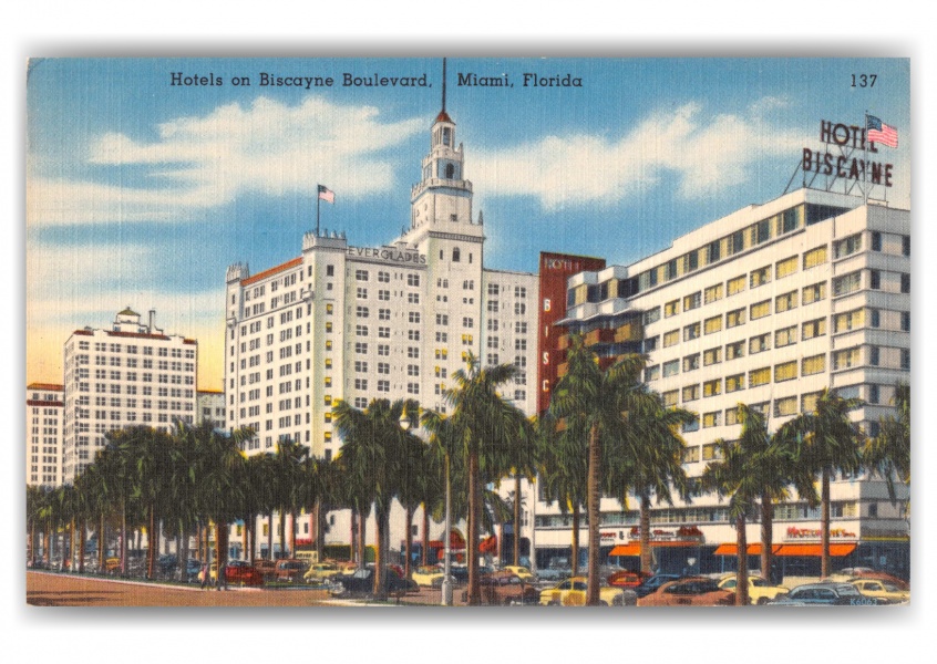 Miami, Florida, Hotels on Biscayne Boulevard
