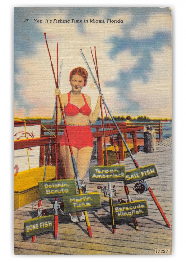 It's Great to be in Miami - Miami, FL. vintage postcard