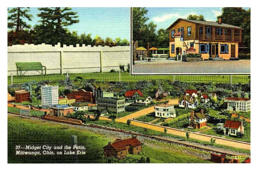 Curt Teich Cartolina Collezione degli Archivi Midget città, Mitiwanga, Ohio