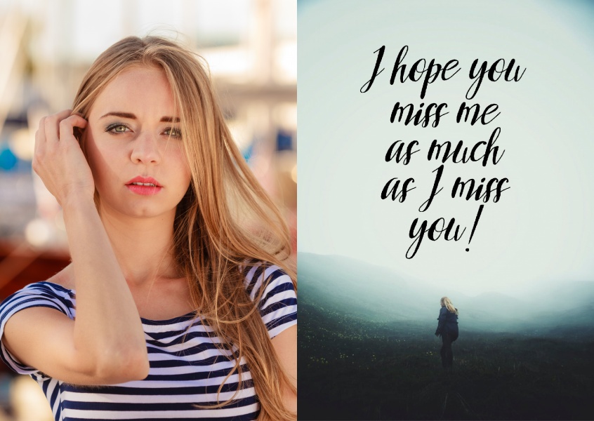 I hope you miss me as much as I miss you!, Love Cards & Quotes