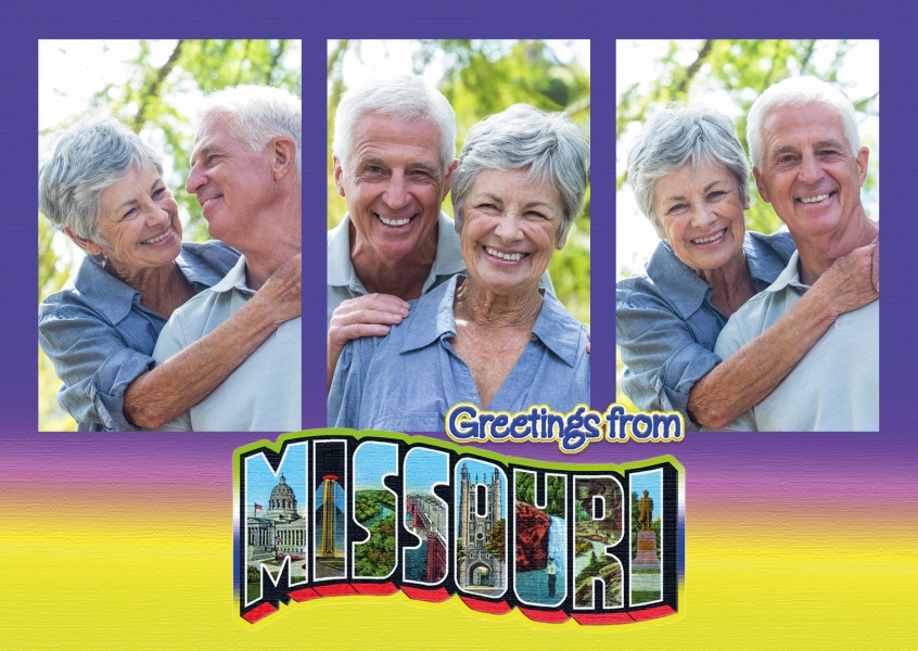  Grande Lettera Cartolina Sito Saluti dal Missouri