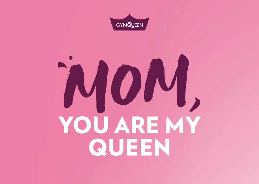 Postkarte GYMQUEEN Mom, you are my queen