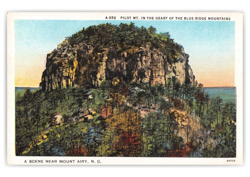 Mount Airy North Carolina Pilot Mountain Scenic View