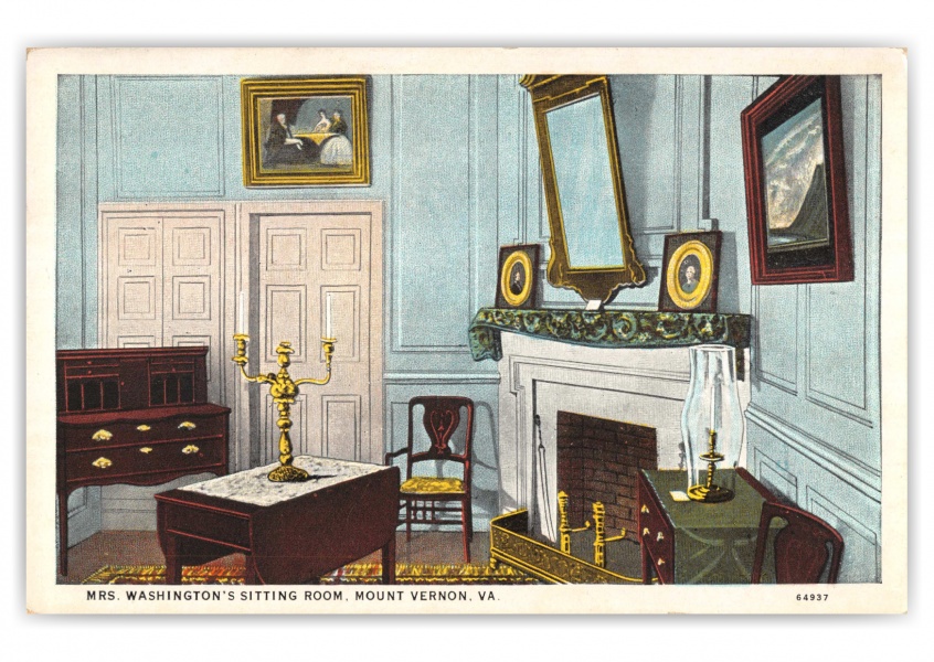 Mount Vernon, Virginia, Mrs. Washington's Sitting Room