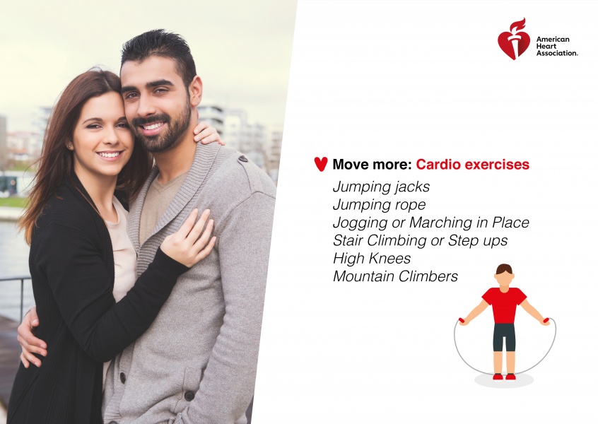 template card with cardio tips
