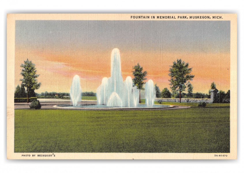 Muskegon, Michigan, Memorial Park Fountain