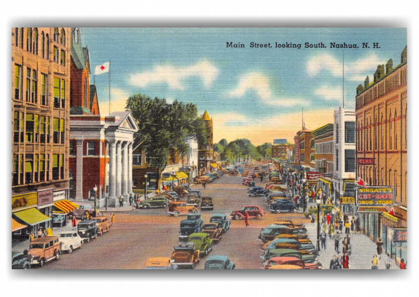 Nashua, New Hampshire, main Street looking south