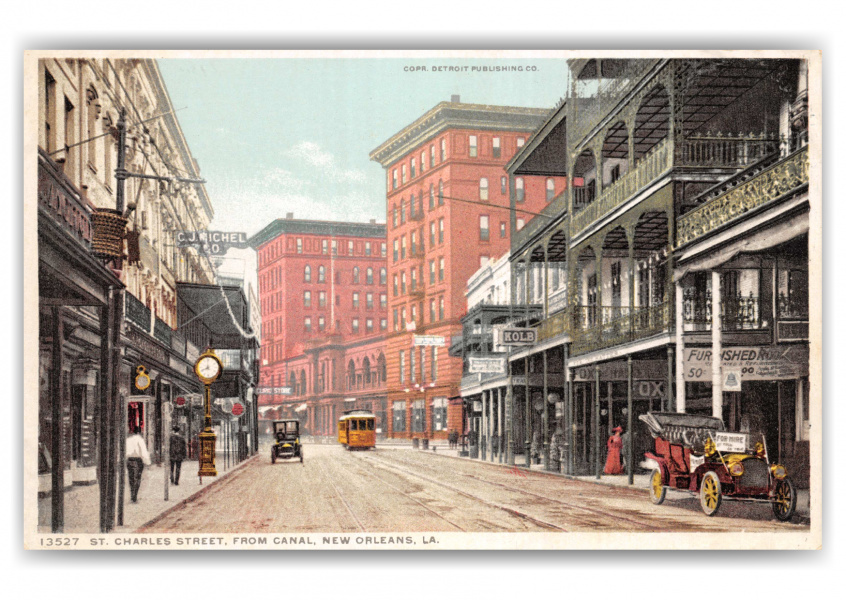 New Orleans, Louisiana, St. Charles Street from Canal