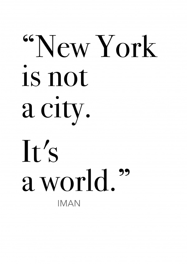 new york quot på ett vykort