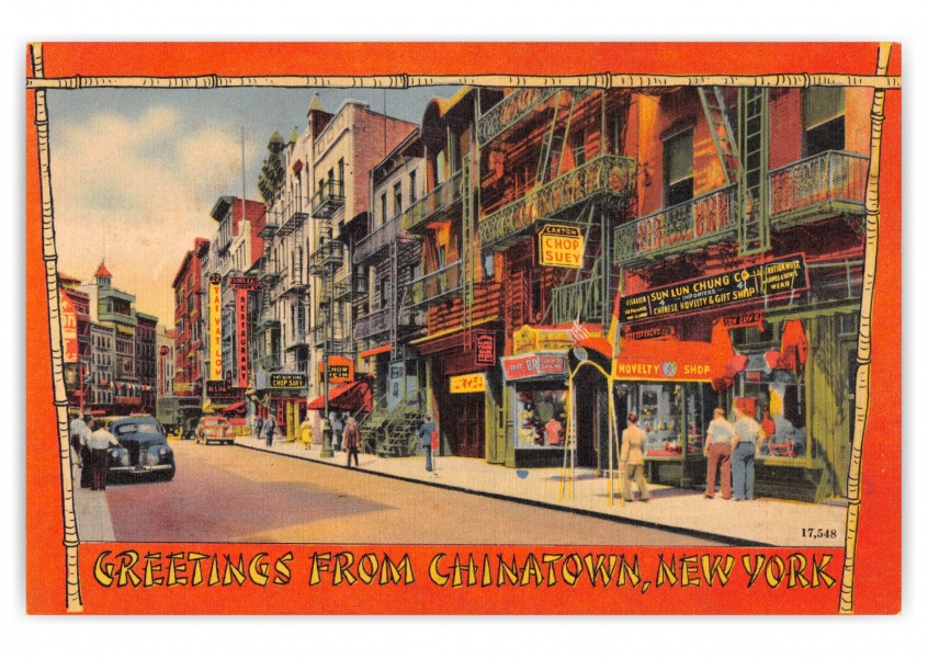 New York City, New York, greetings from Chinatown
