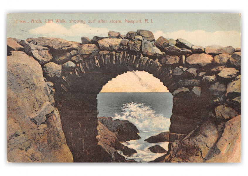 Newport, Rhode Island, Arch, CLiff Walk