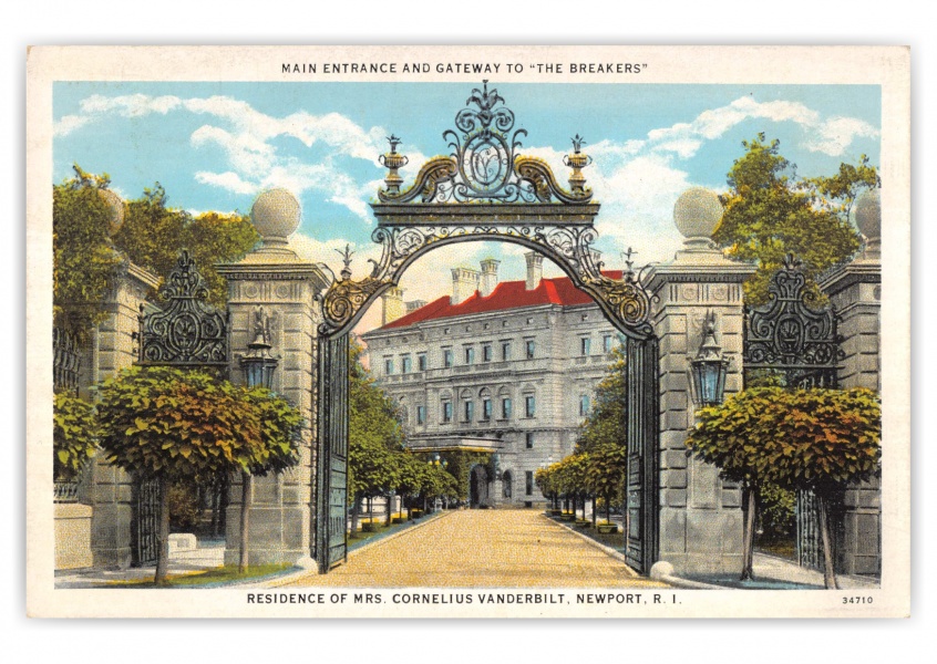 Newport, Rhode Island, Cornelius Vanderbilt residence gate