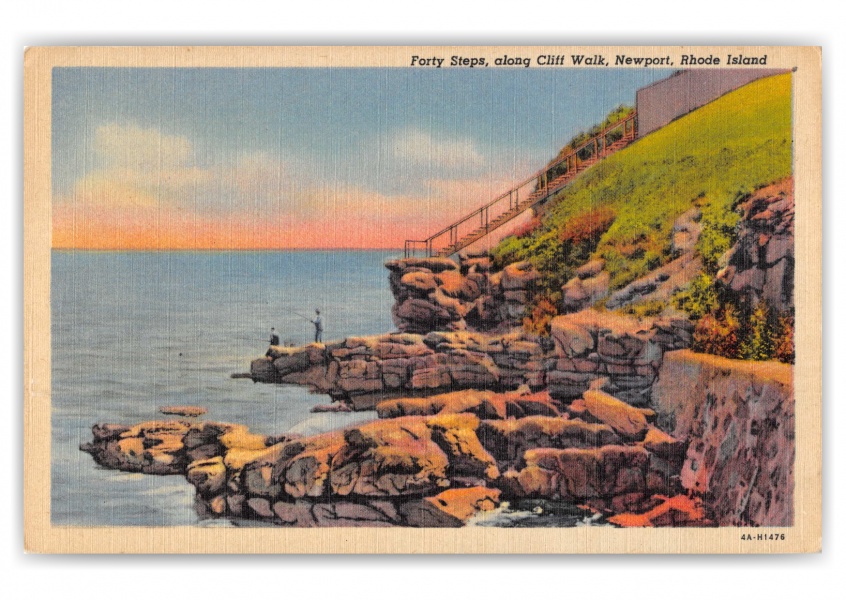 Newport, Rhode Island, Forty Steps along Cliff Walk