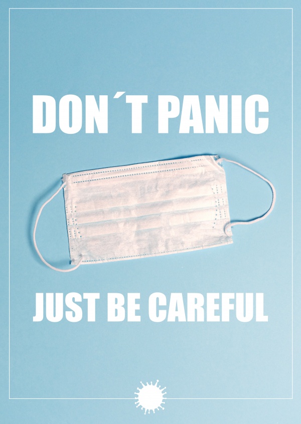 Raak niet in paniek, wees voorzichtig