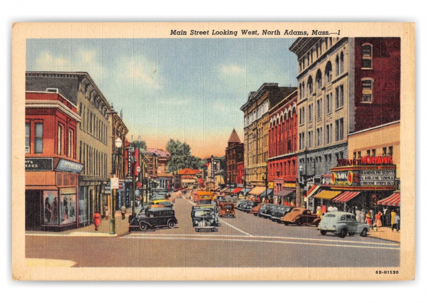 North Adams, Massachusetts, Main Street looking west | Vintage ...