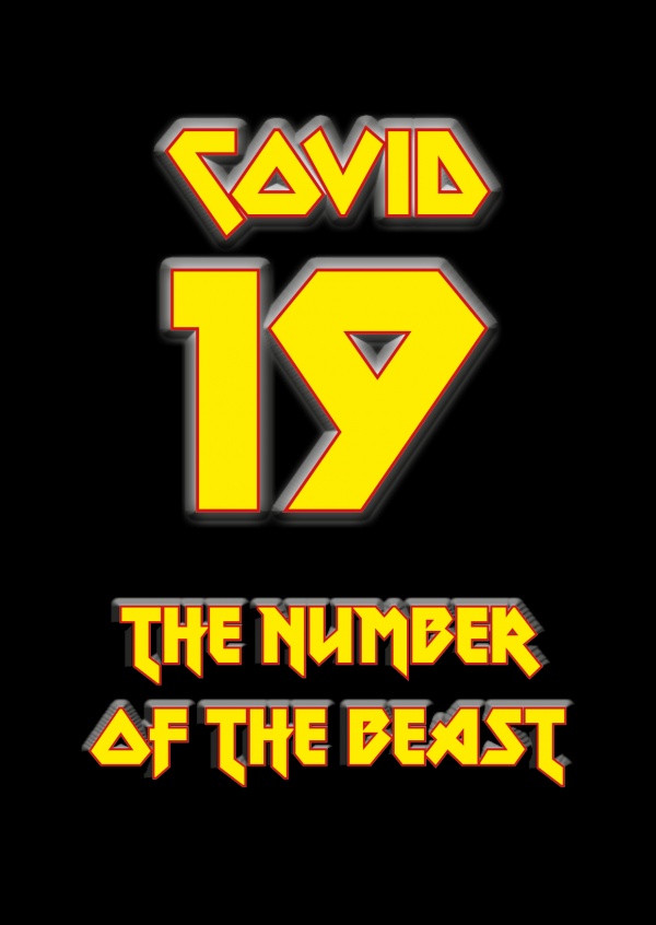 Covid-19 het getal van Het beest