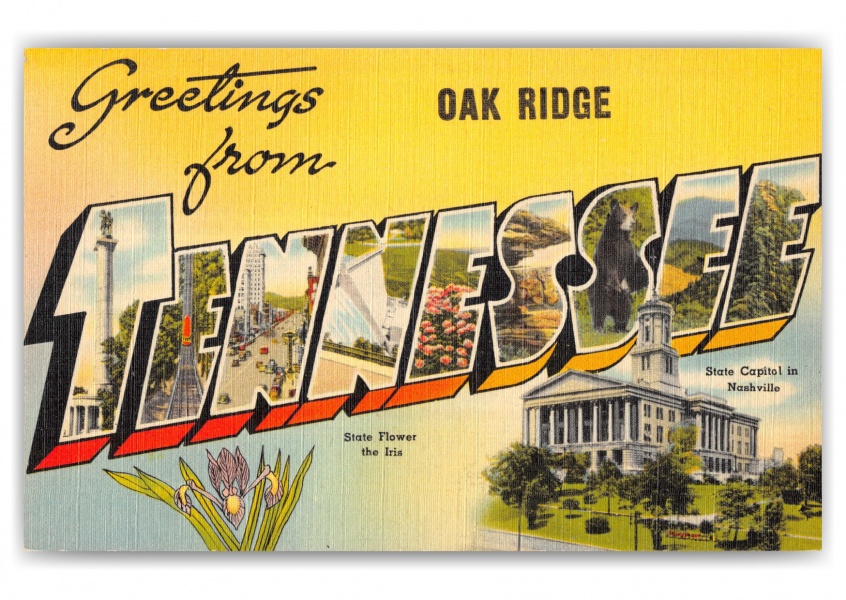 Oak Ridge, tennessee, Greetings from