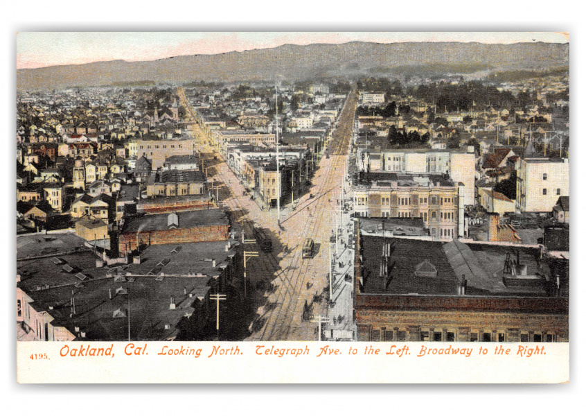 Oakland, California, looking north on Telegraph Avenue