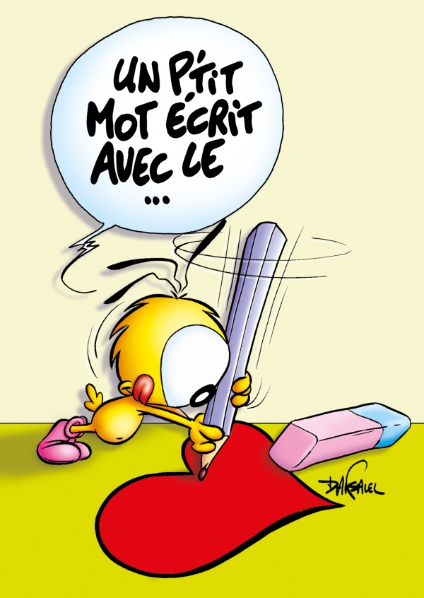 Le Piaf Cartoon Un petit inspecção de circulação automóvel escrito avec le