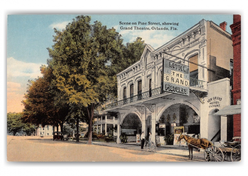 Orlando, Florida, Pine Street showing Grand Theatre