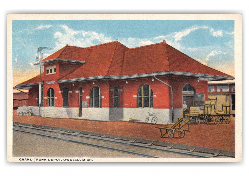 Owossso Michigan Grand Trunk Depot