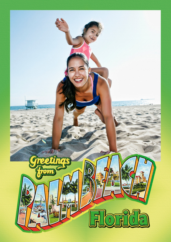 Large Letter Postcard Site – Greetings from Palm Beach, Florida