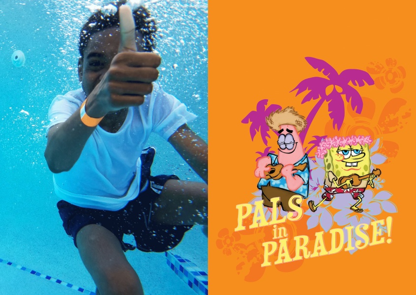 Pals in Paradise! - Spongebob Squarepants and Patrick Star on vacation