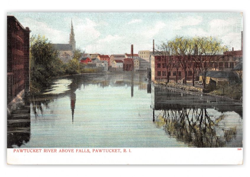 Pawtucket, Rhode Island, River above falls