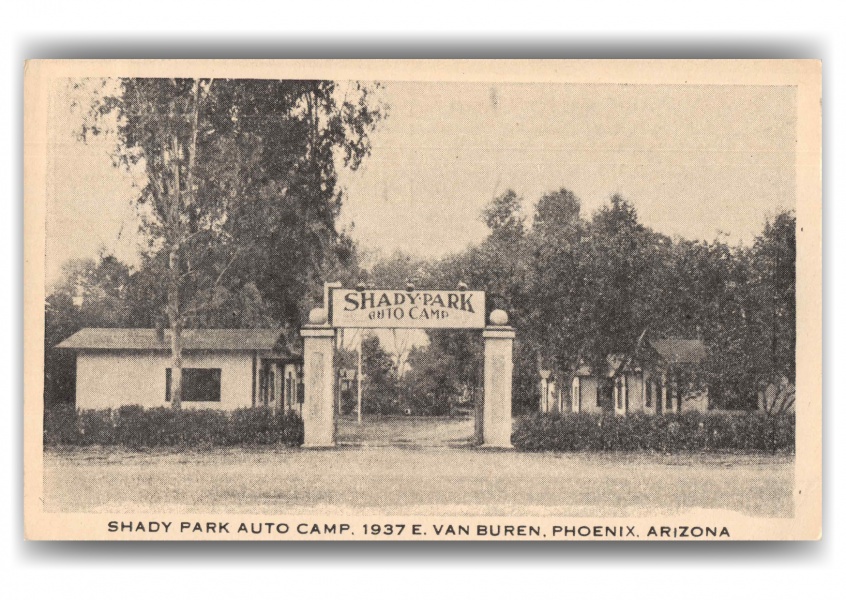 Phoenix Arizona Shady Park Auto Camp