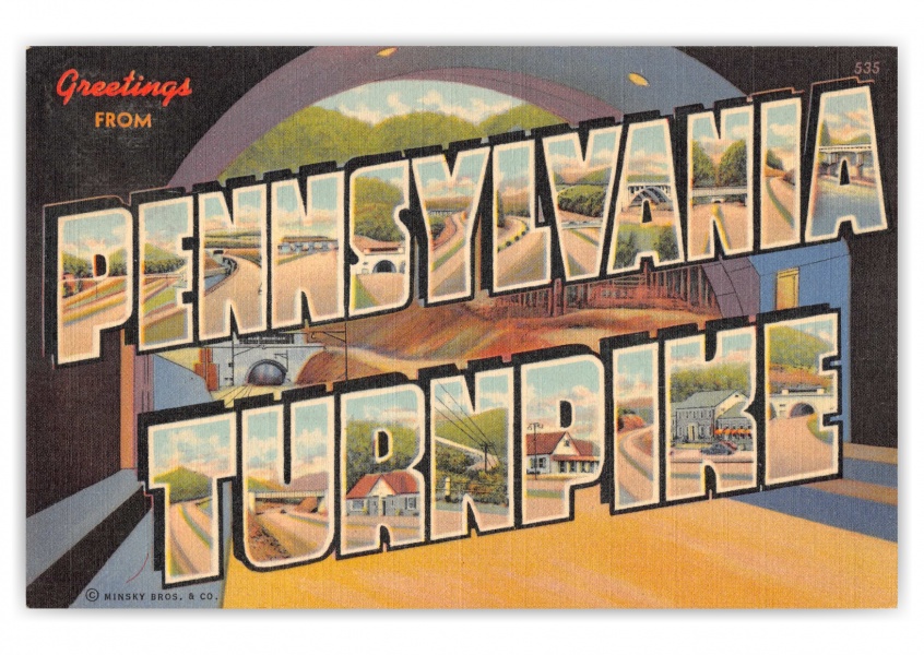 Pittsburg, Pensylvania, Turnpike greetings
