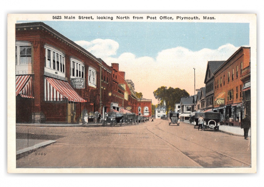 Plymouth, Massachusetts, main Street looking north