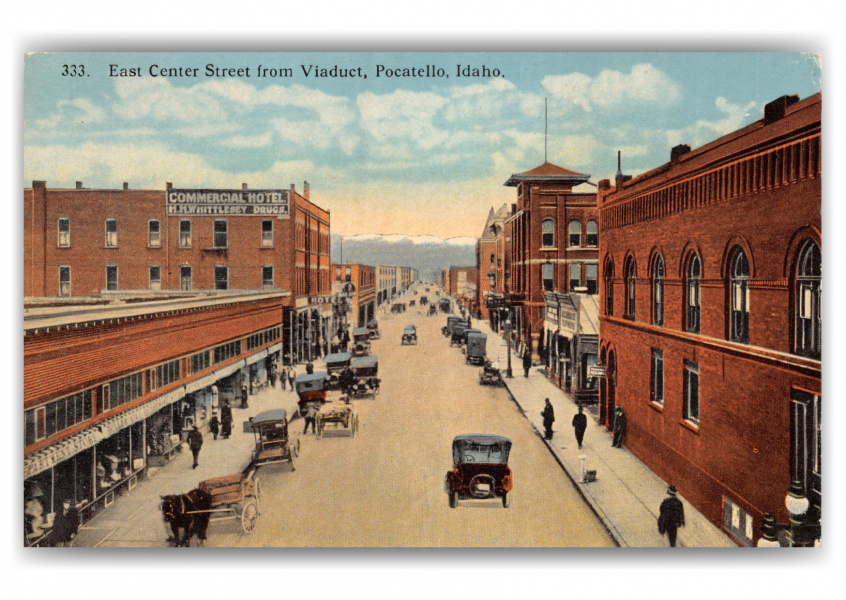 Pocatello, Idaho, East Center from Viaduct