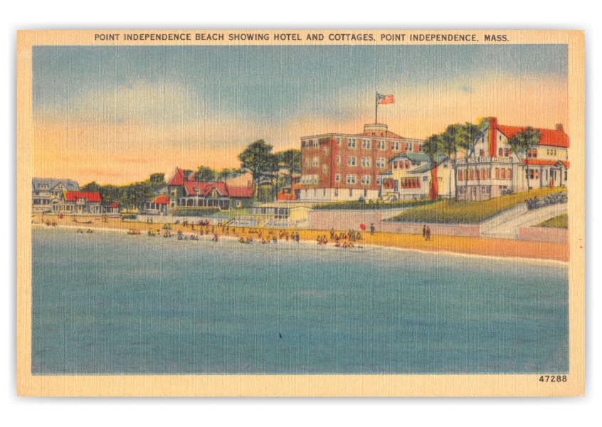 Point Independence, Massachusetts, Beach, Hotel and Cottages